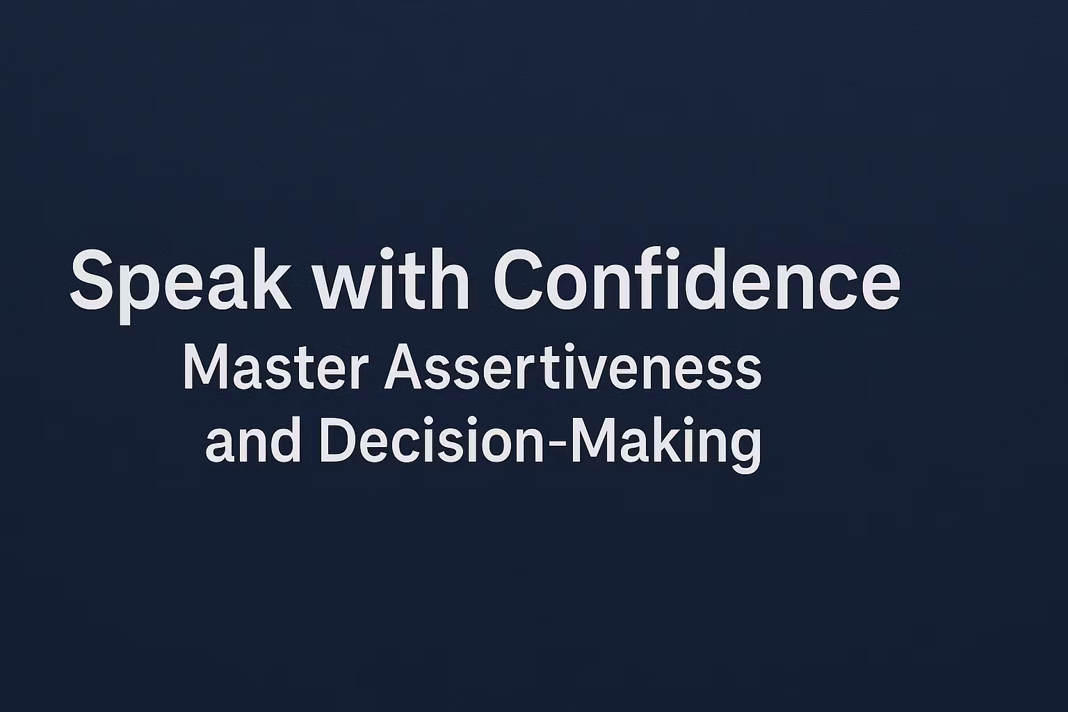 Voice of Confidence