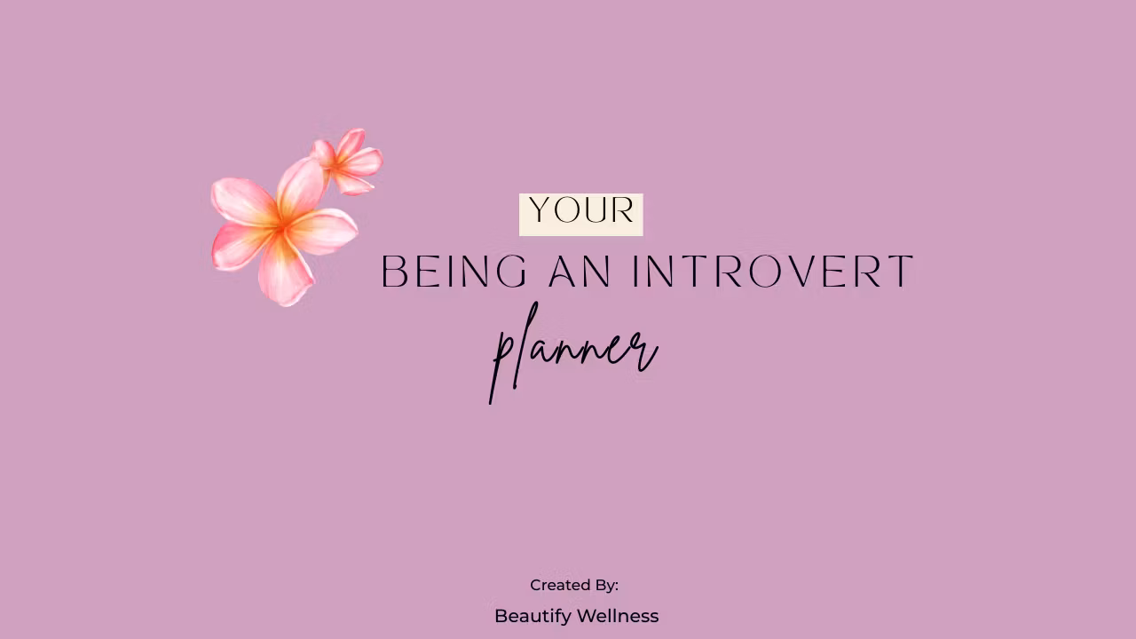 Your Introvert Planner