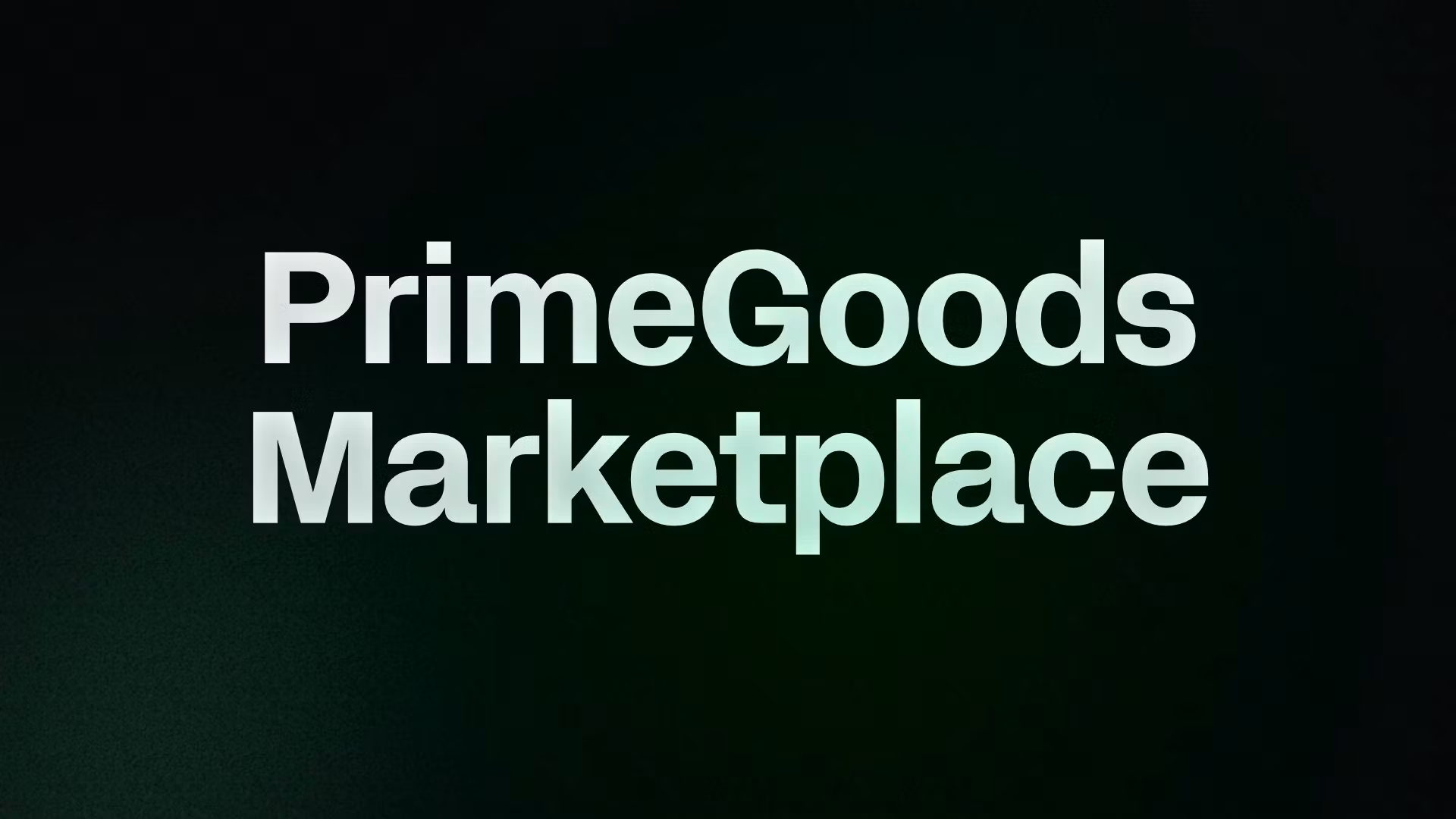 PrimeGoods Marketplace