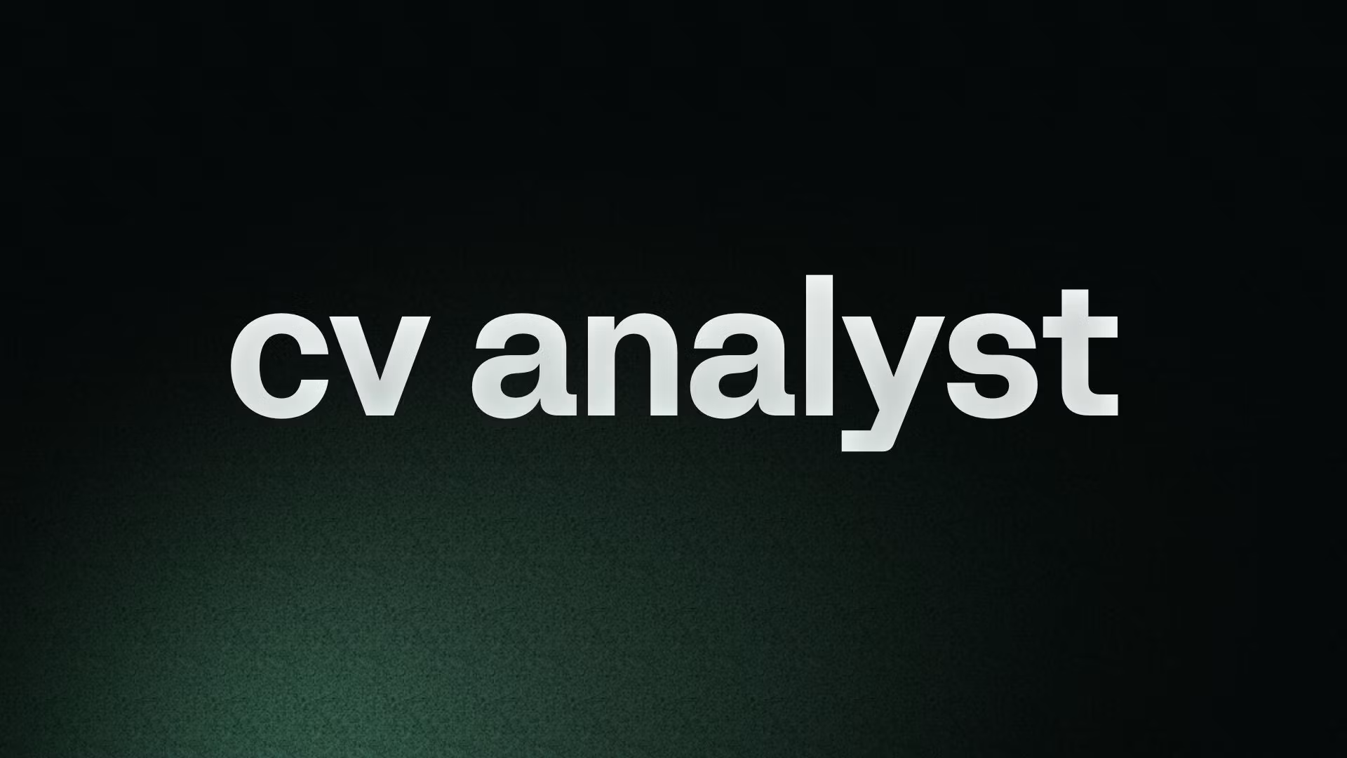 cv analyst 