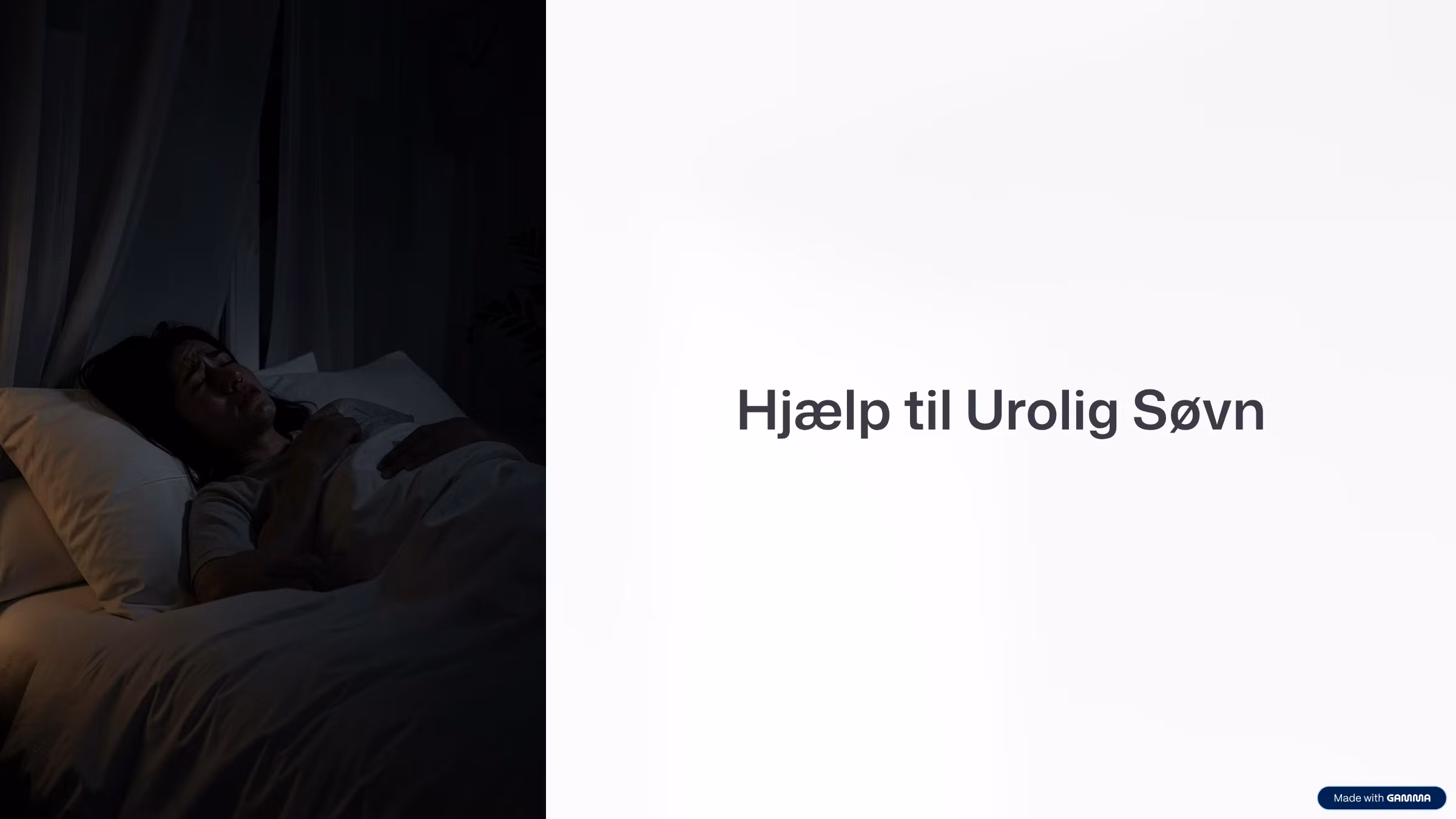 Hjælp til urolig søvn