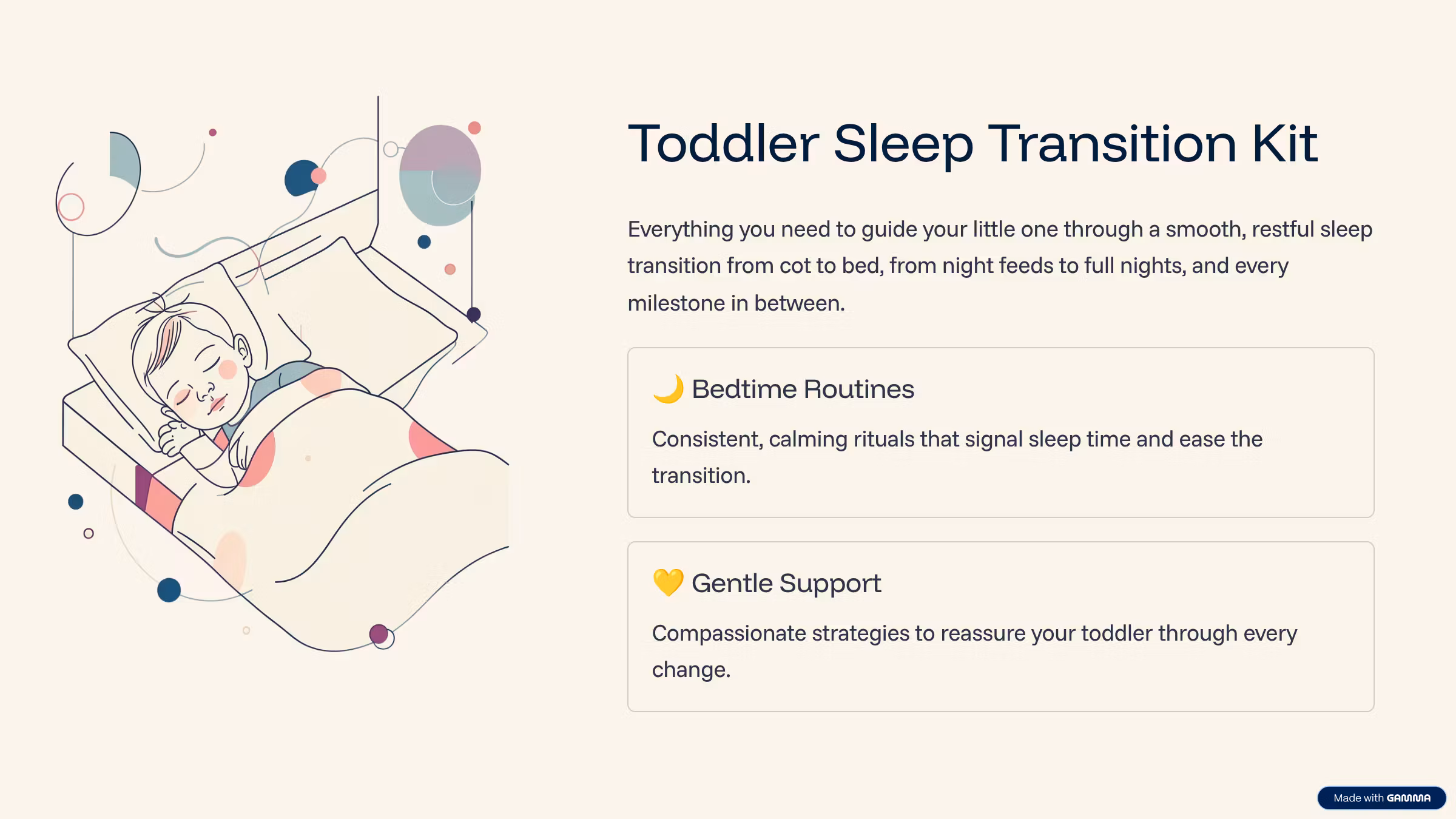 Toddler Sleep Transition Kit