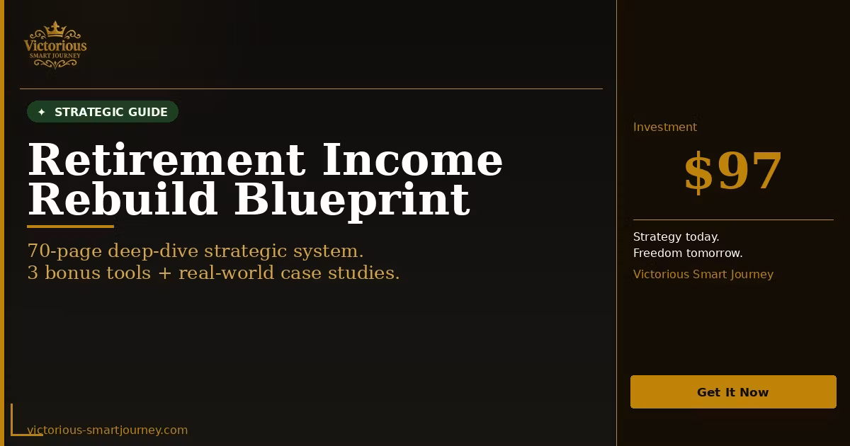 Retirement Income Rebuild Blueprint: The Complete Strategic Guide
