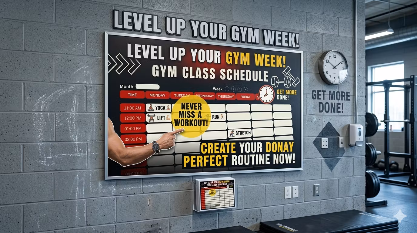 FlexPlan Fitness Organizer