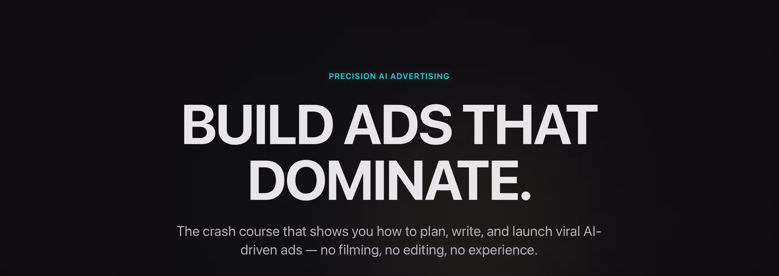 AI AD LAUNCHPAD – Crash Course