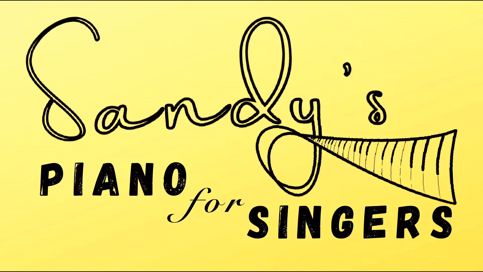 Piano For Singers - Stage 1
