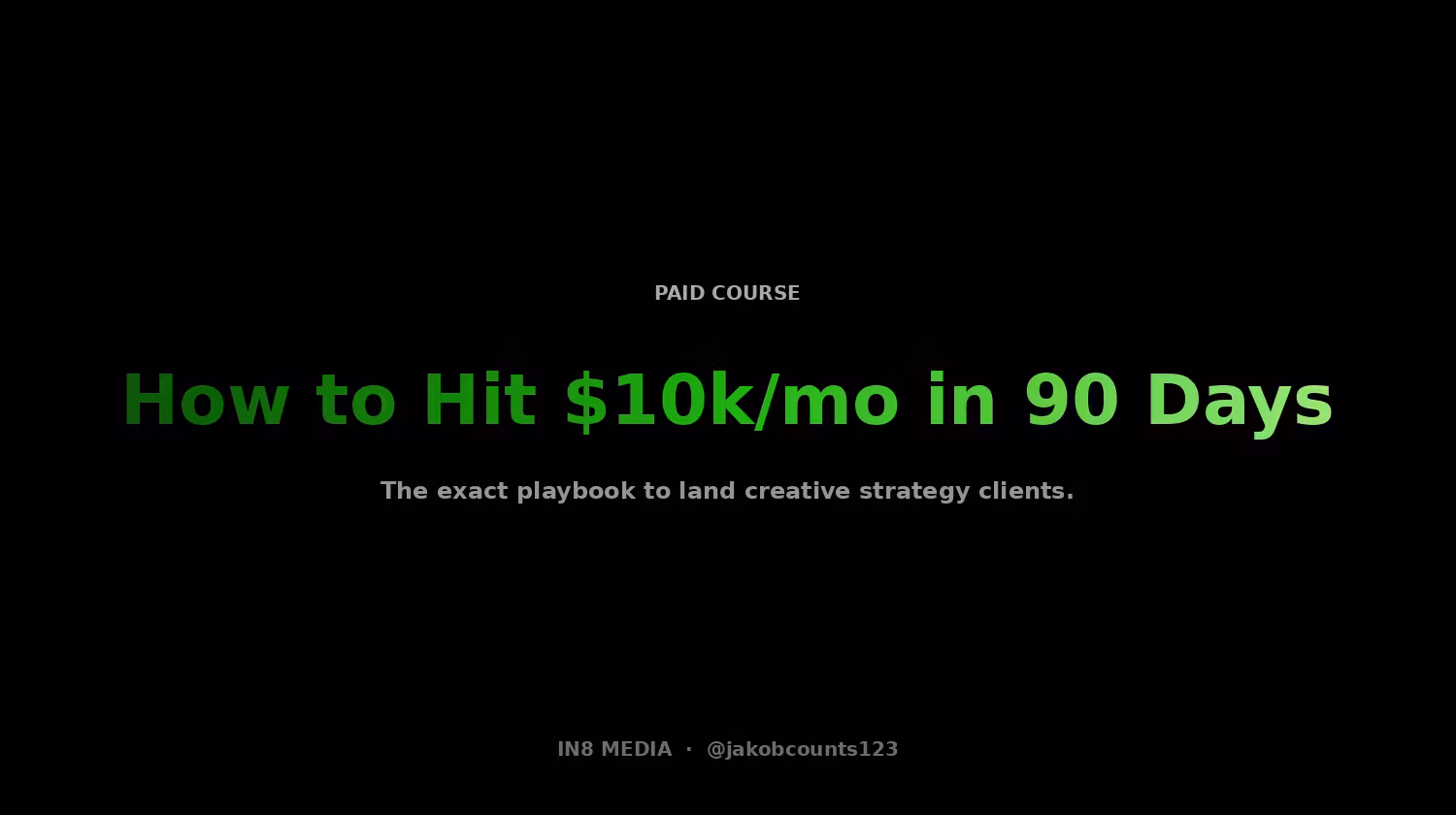 How to Reach $10k/mo in 90 Days