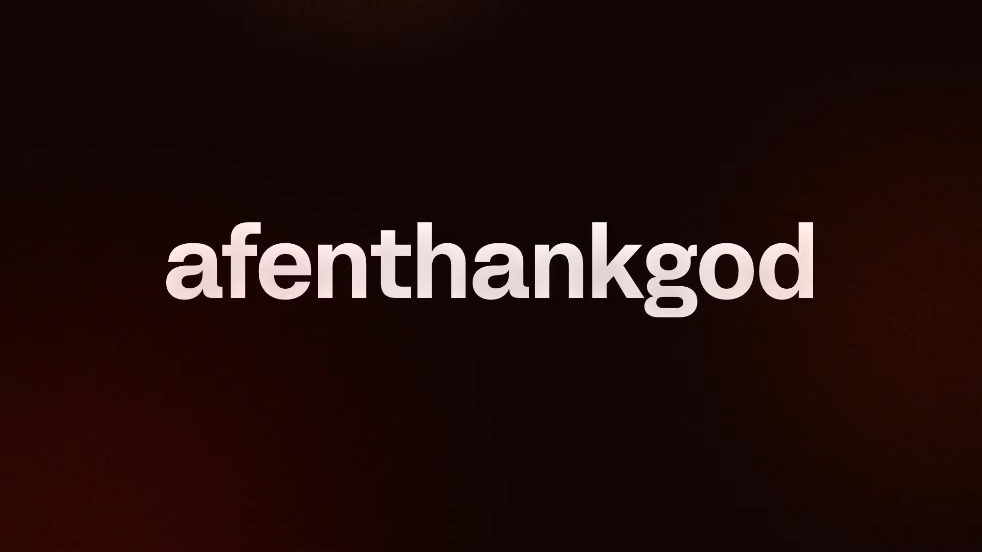 afenthankgod