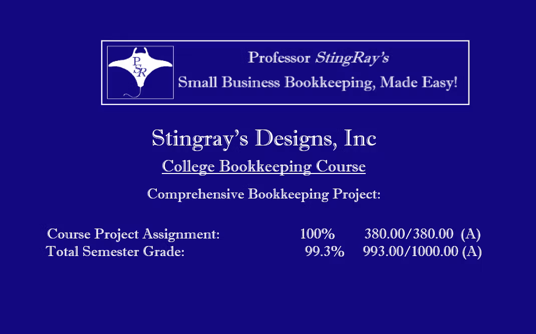 PSR SRD Bookkeeping Case Study