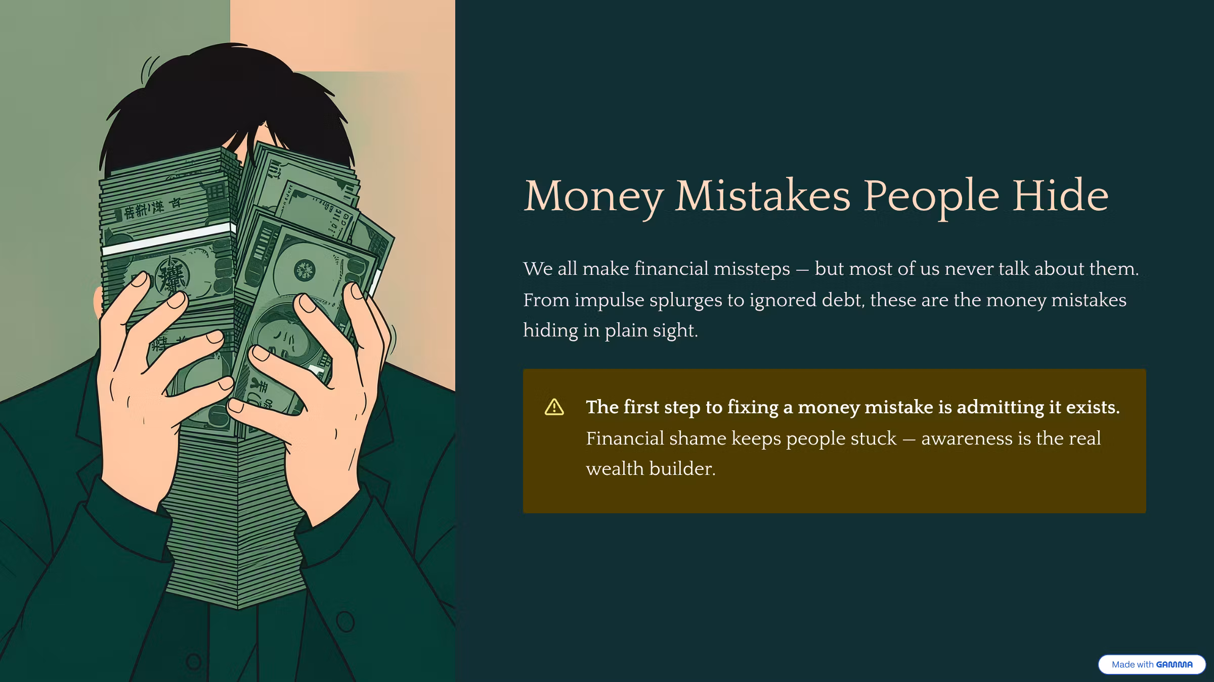 Money Mistakes People Hide