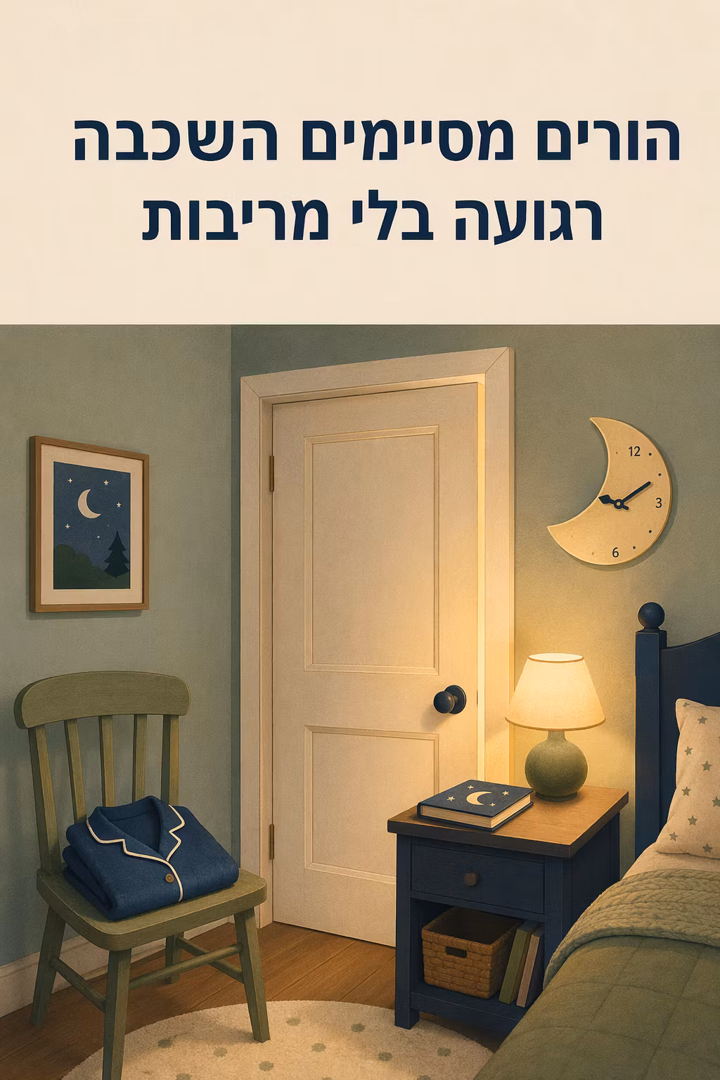 הורים מסיימים השכבה רגועה בלי מריבות