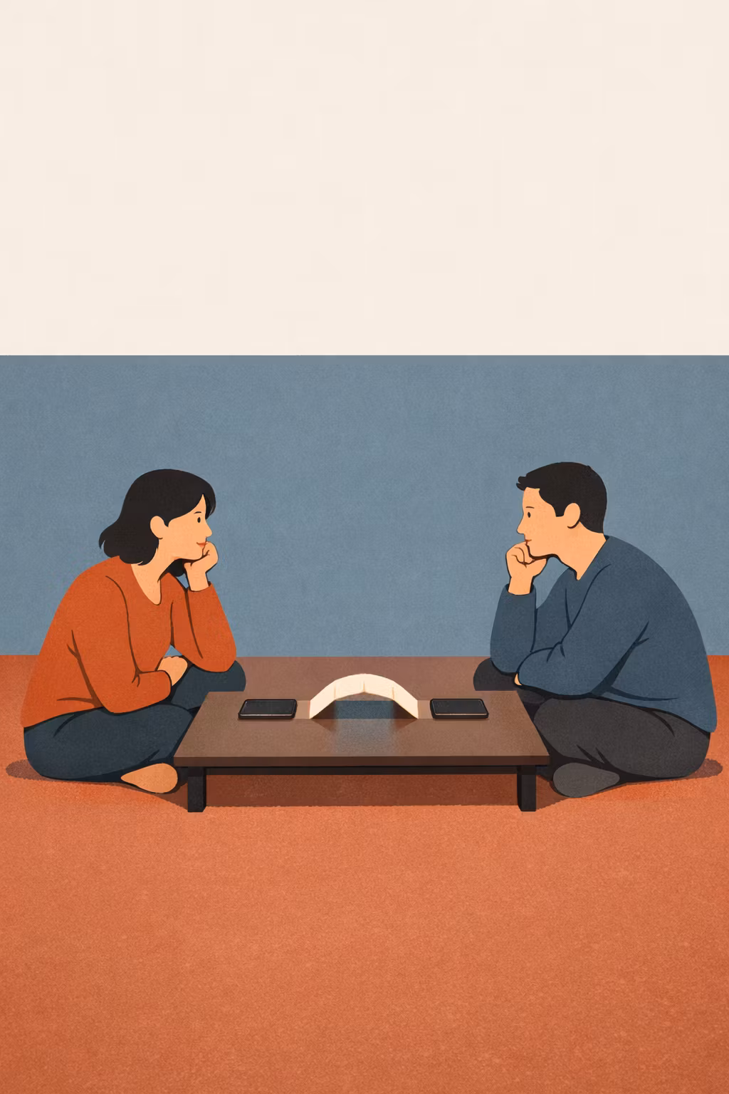 Adults Reconnecting After Arguments Without Impulsive Texts