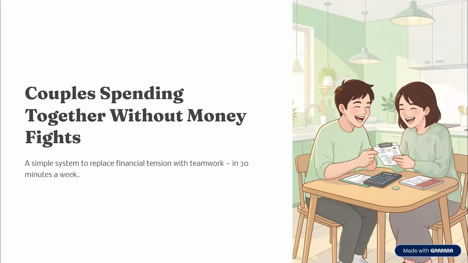 Couples Spending Without Money Fights