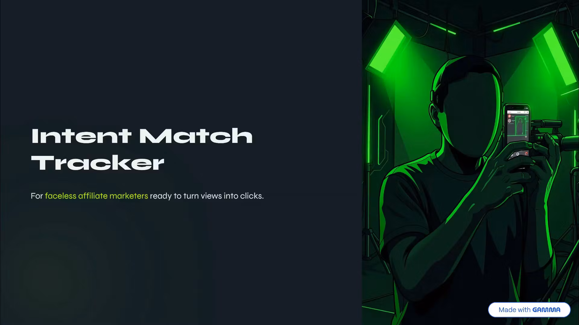 Intent Match Tracker for Faceless Affiliate Clicks
