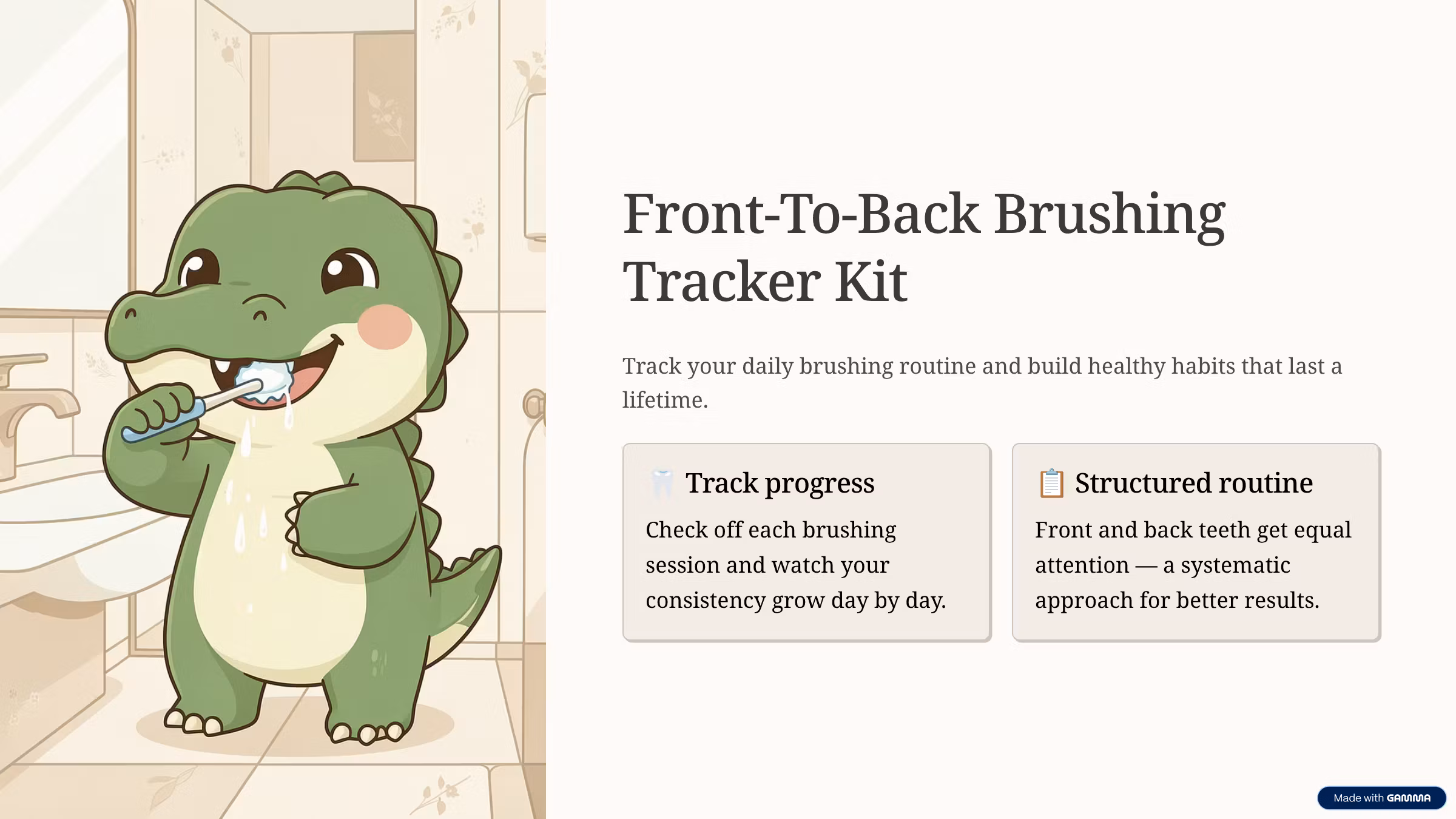 Front-To-Back Brushing Tracker Kit