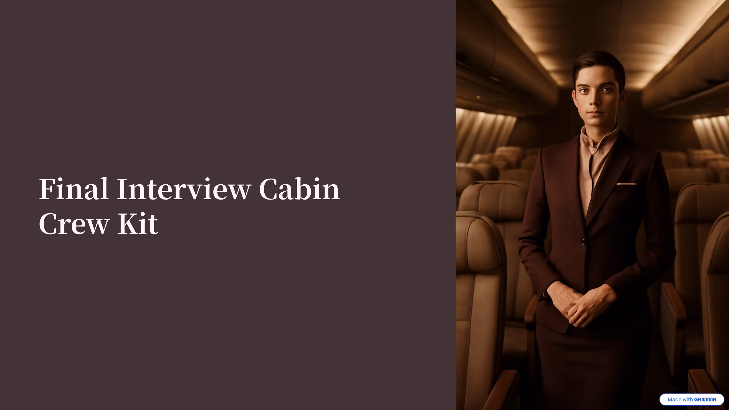 Final Interview Cabin Crew Kit 