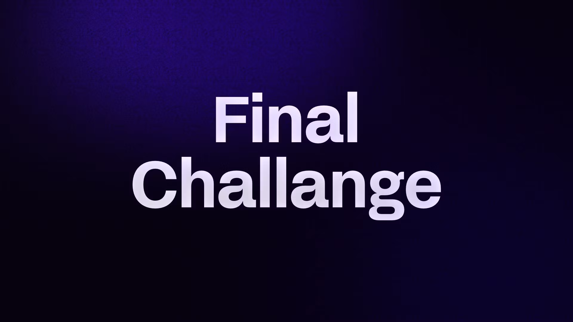 Final Challange