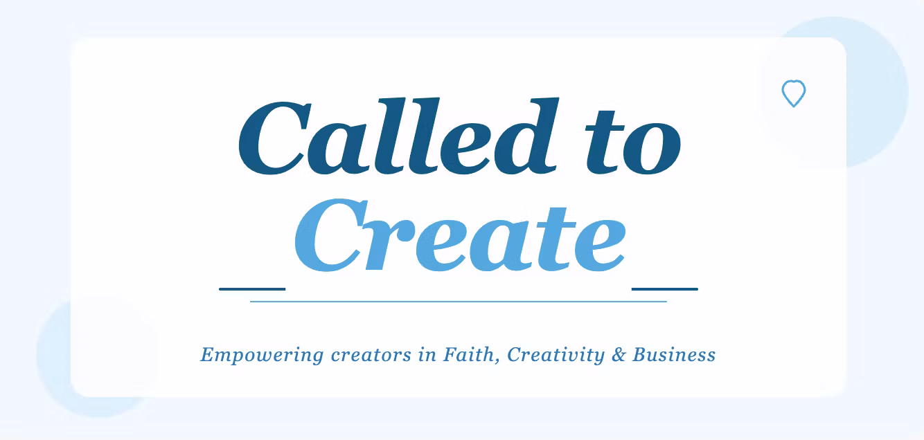 Called To Create 10 Week Bootcamp