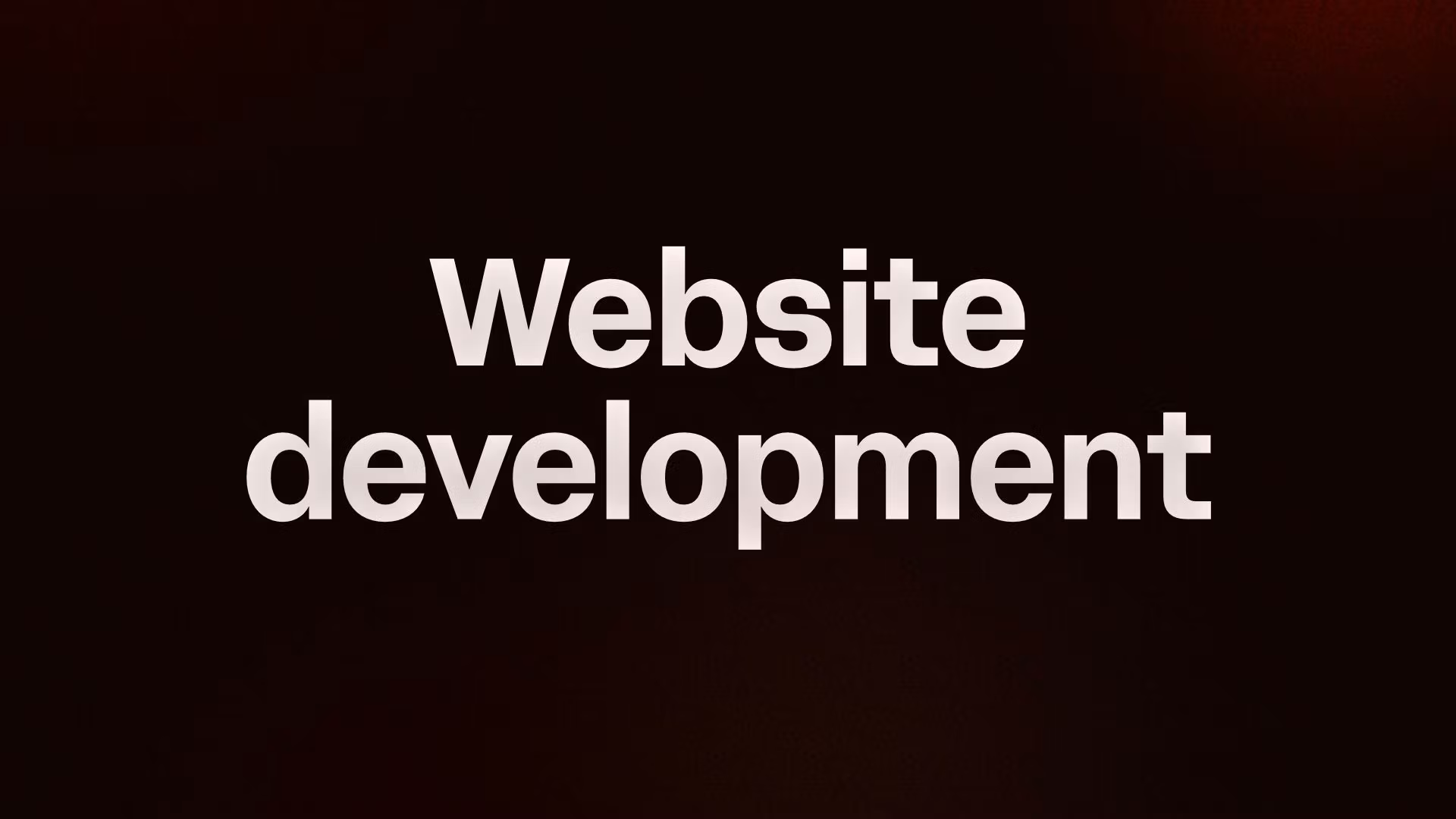 Website development 