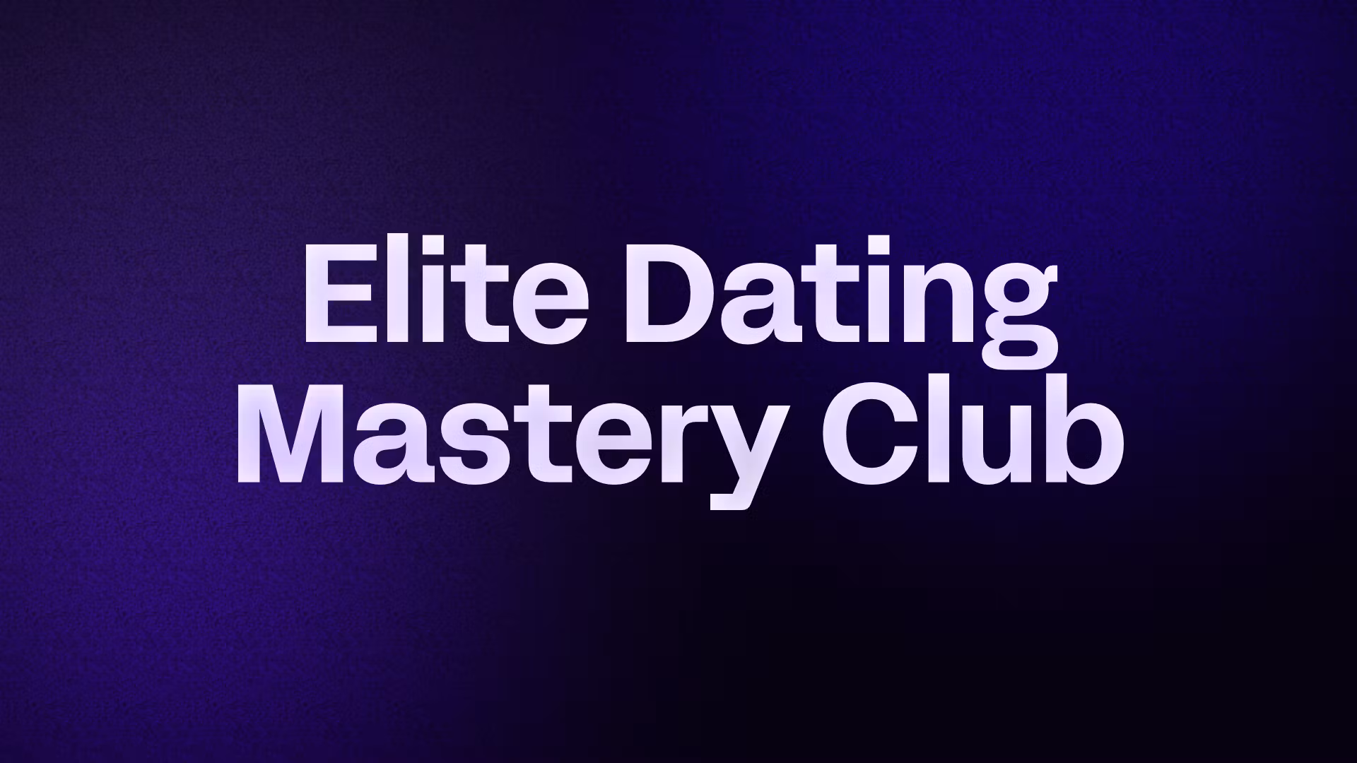 Elite High-Value Dating