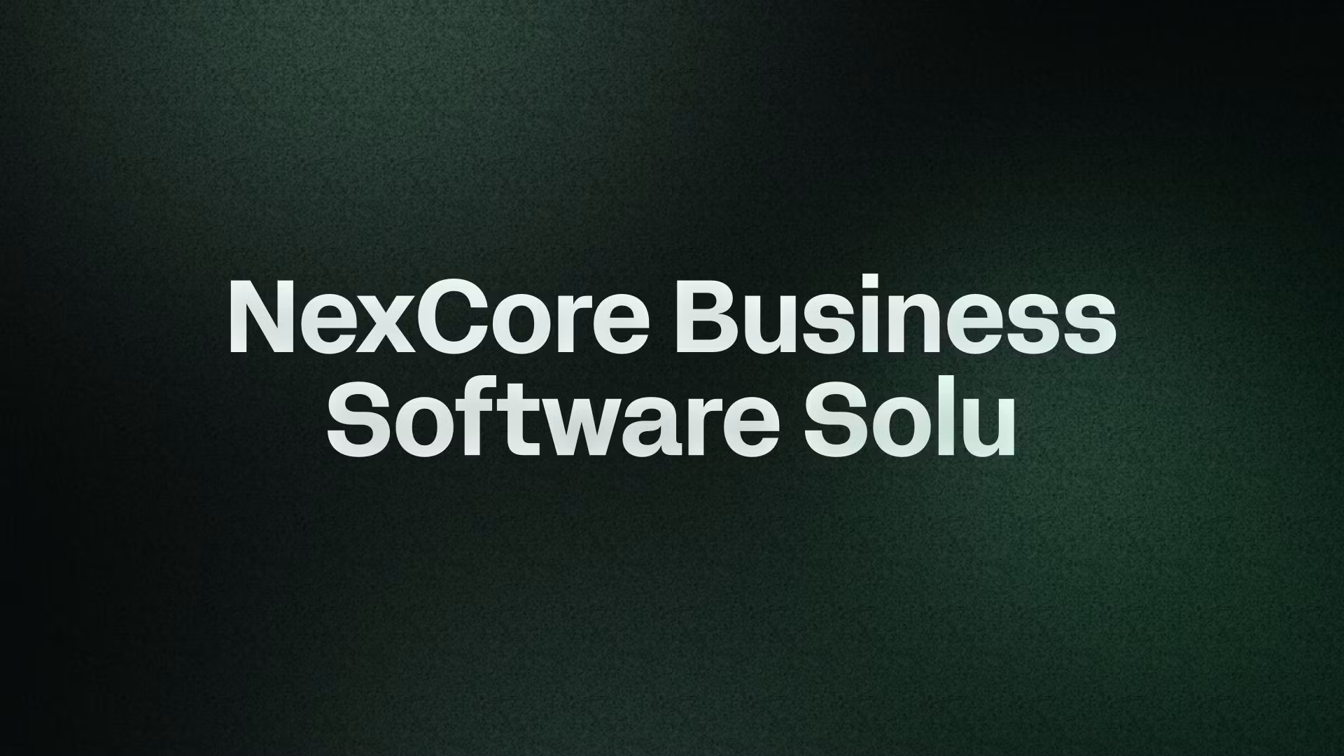 NexCore Business Software Solu
