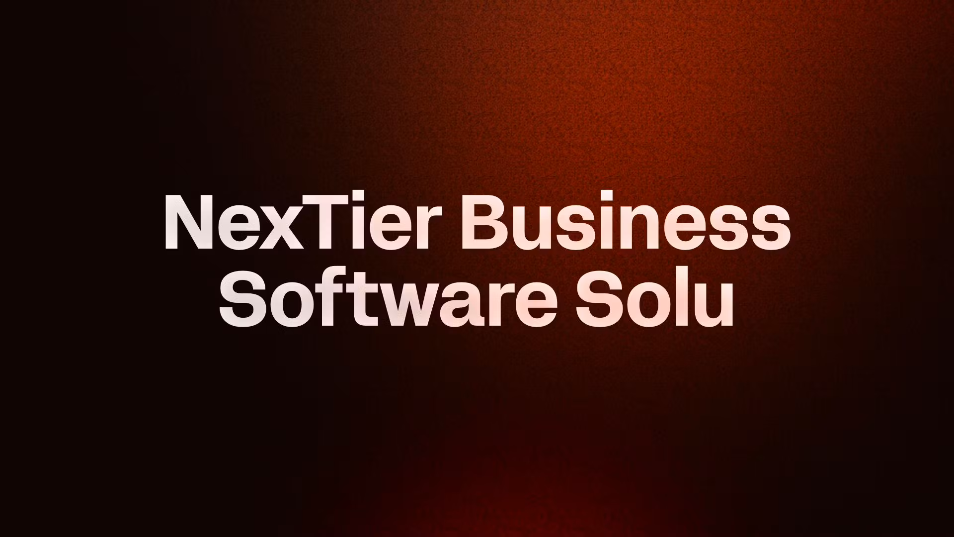 NexTier Business Software Solu