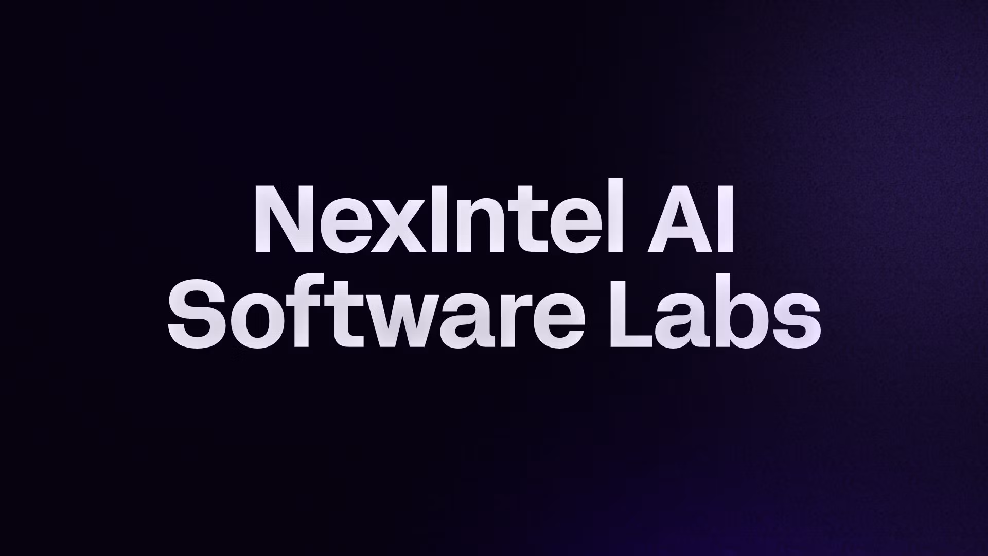 NexIntel AI Software Labs