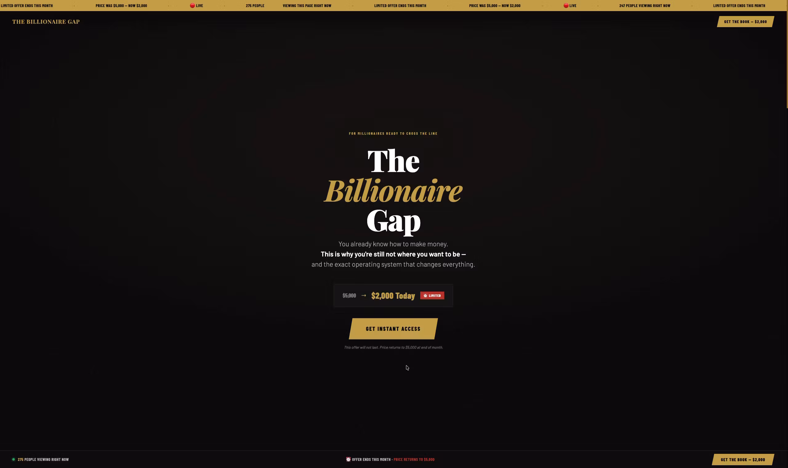  THE BILLIONAIRE GAP
