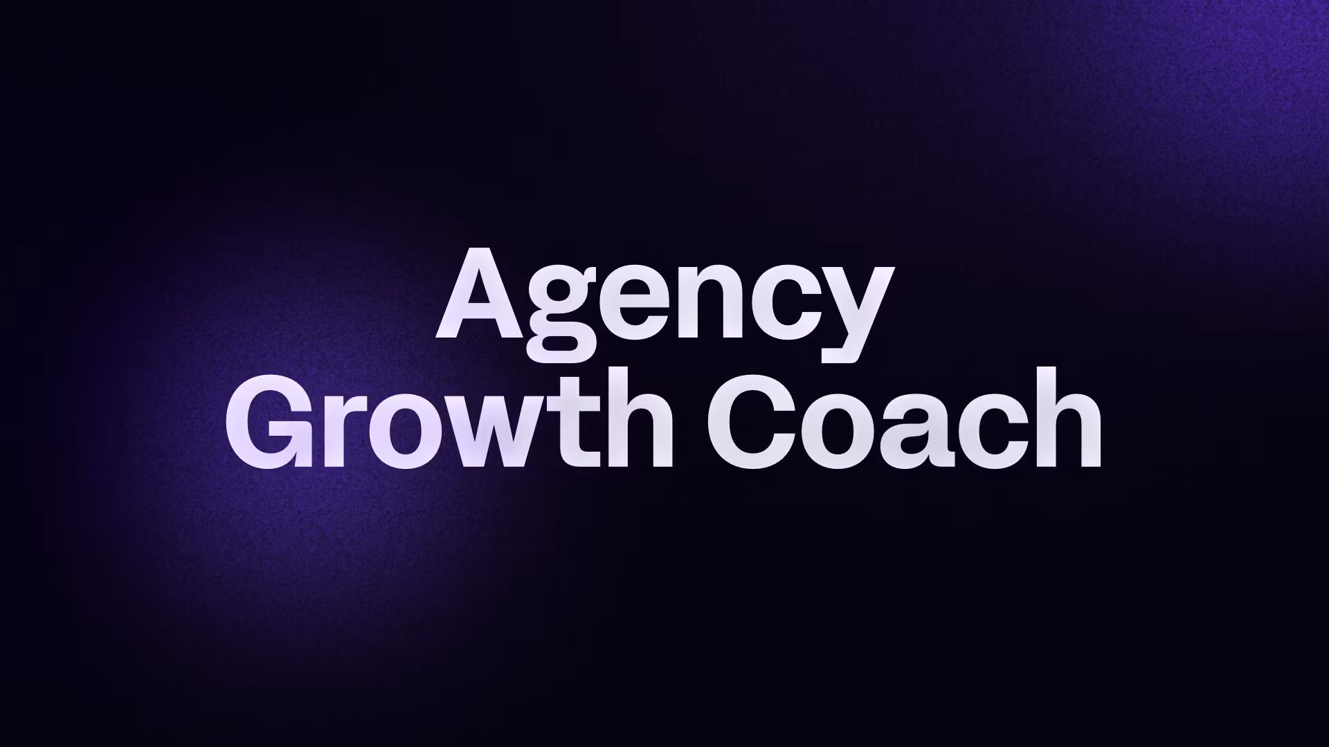 Agency Growth Coach