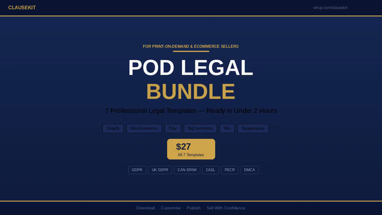 The POD Seller's Legal Kit