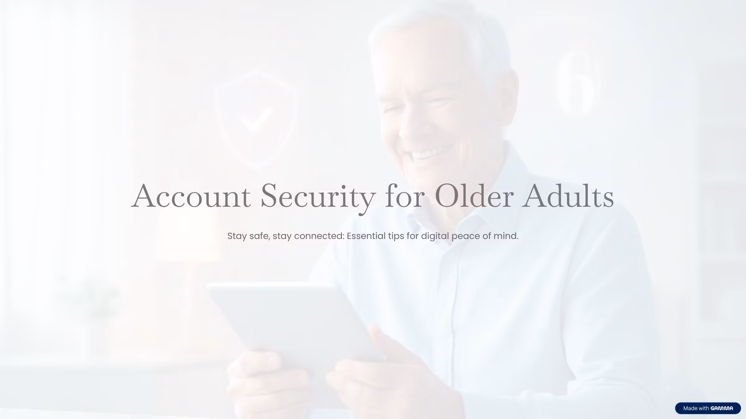 Account Security for Older Adults