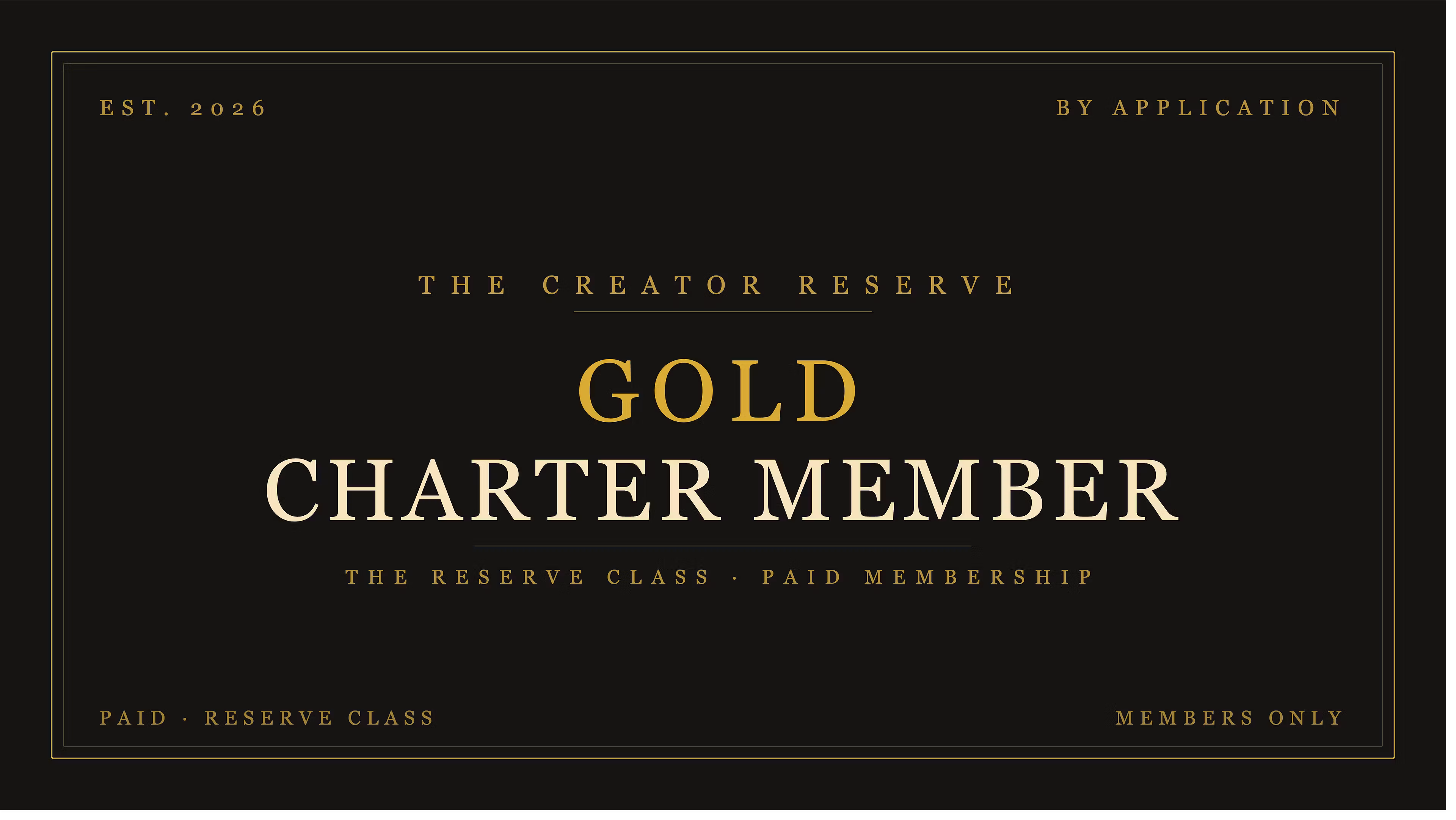 Gold Charter Member