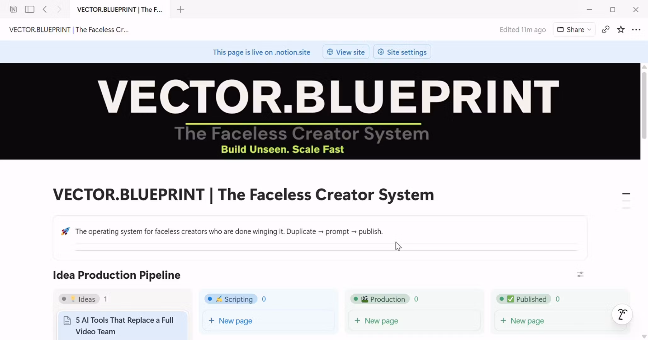 Faceless Creator System