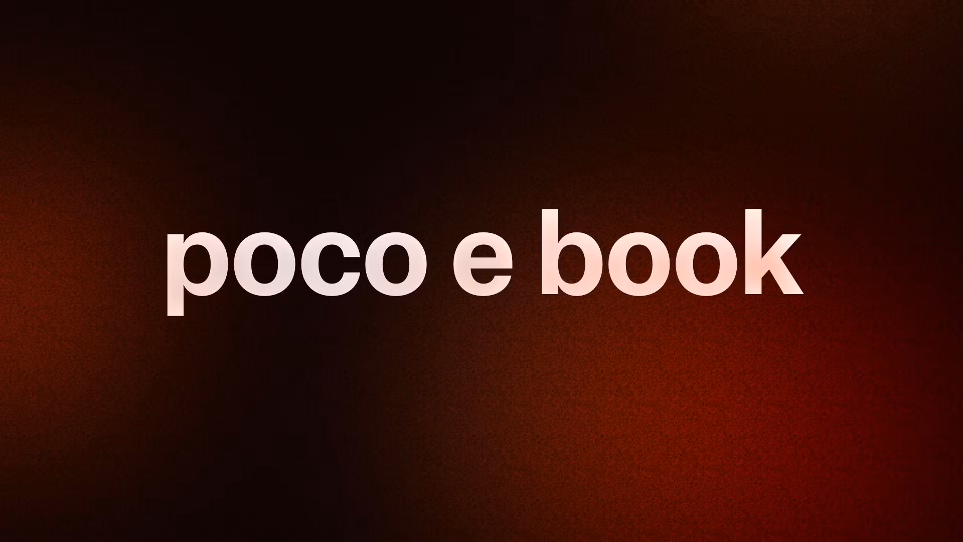 poco e book