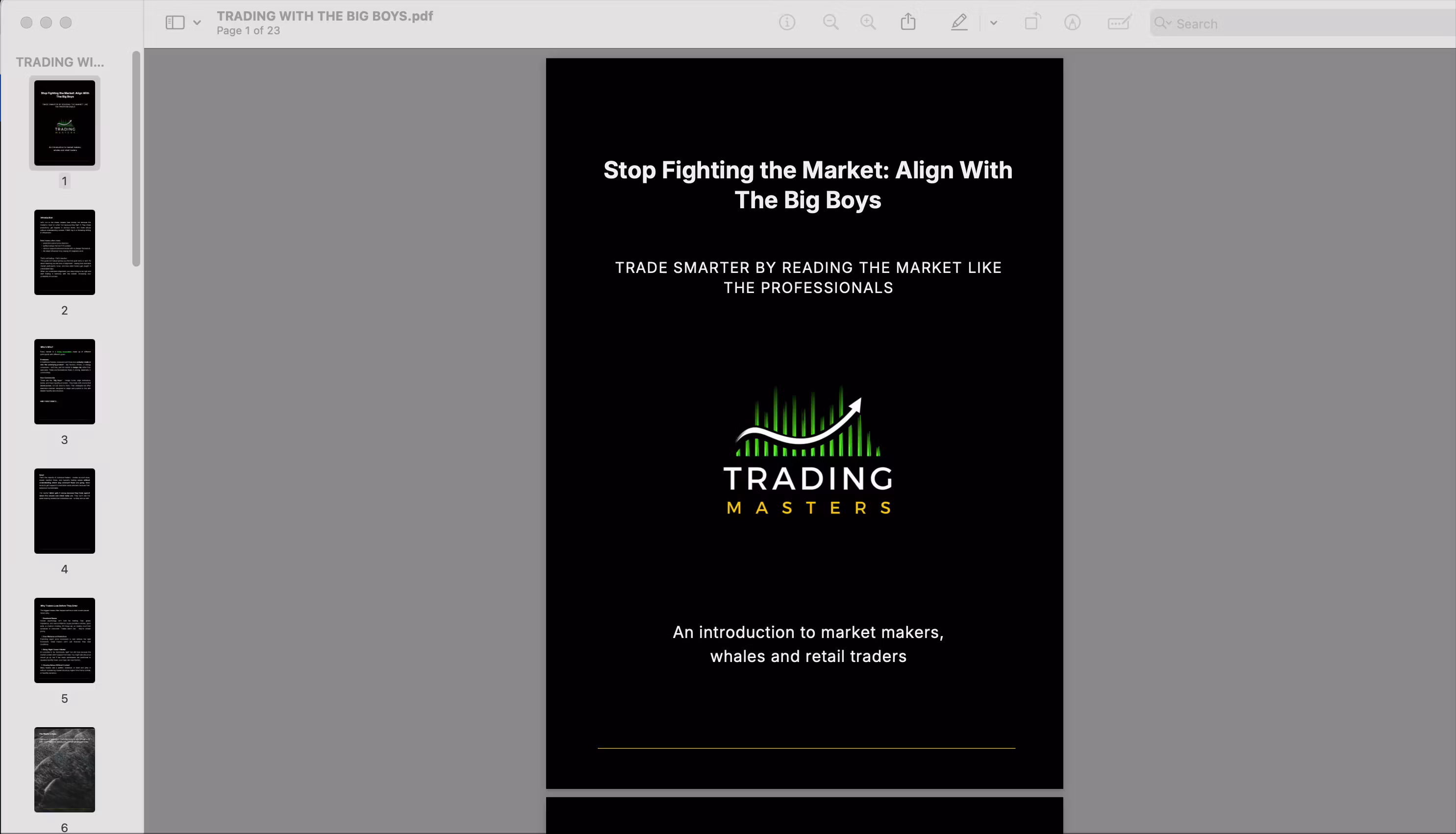 TRADING WITH THE BIG BOYS