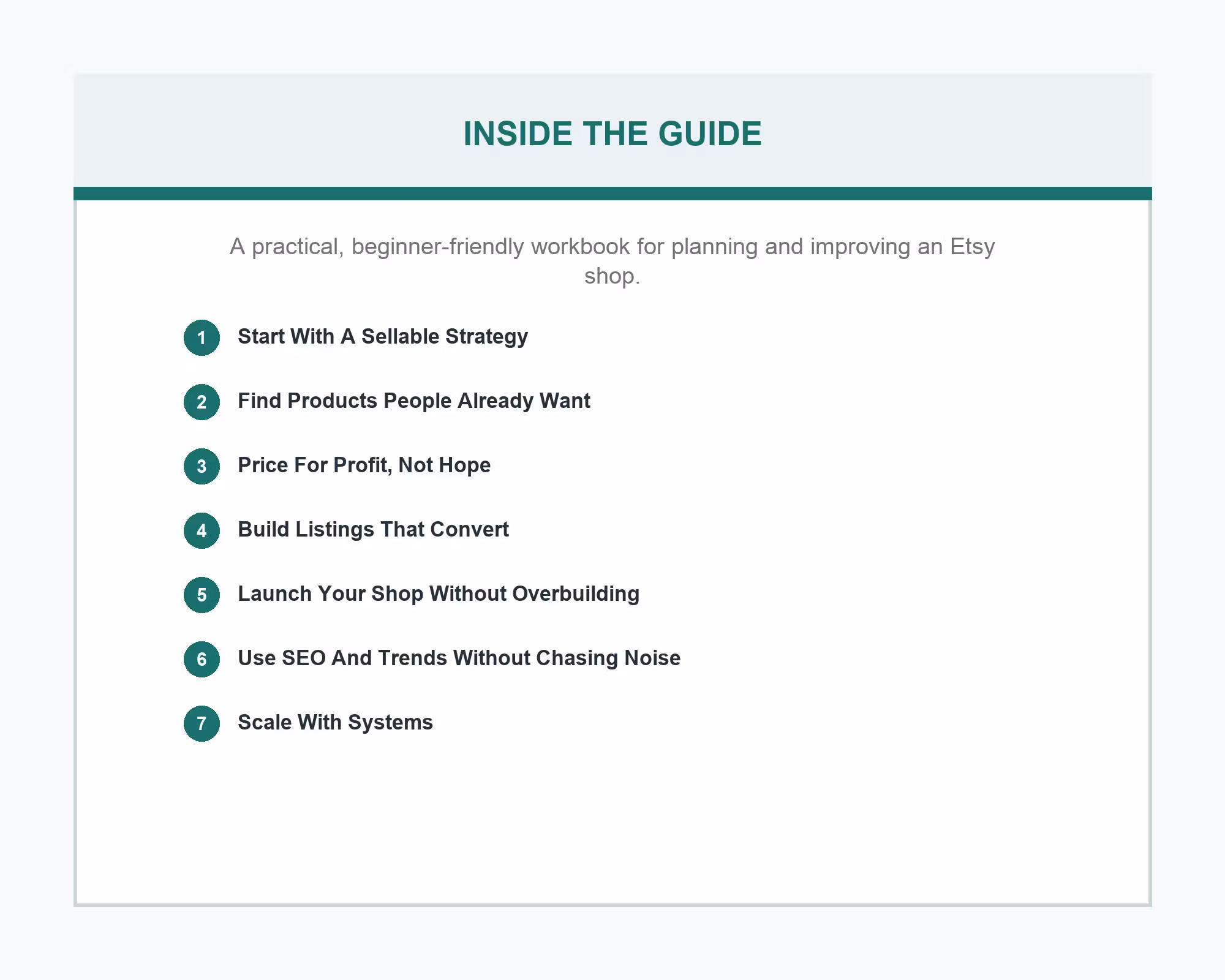 The Etsy Profit Playbook