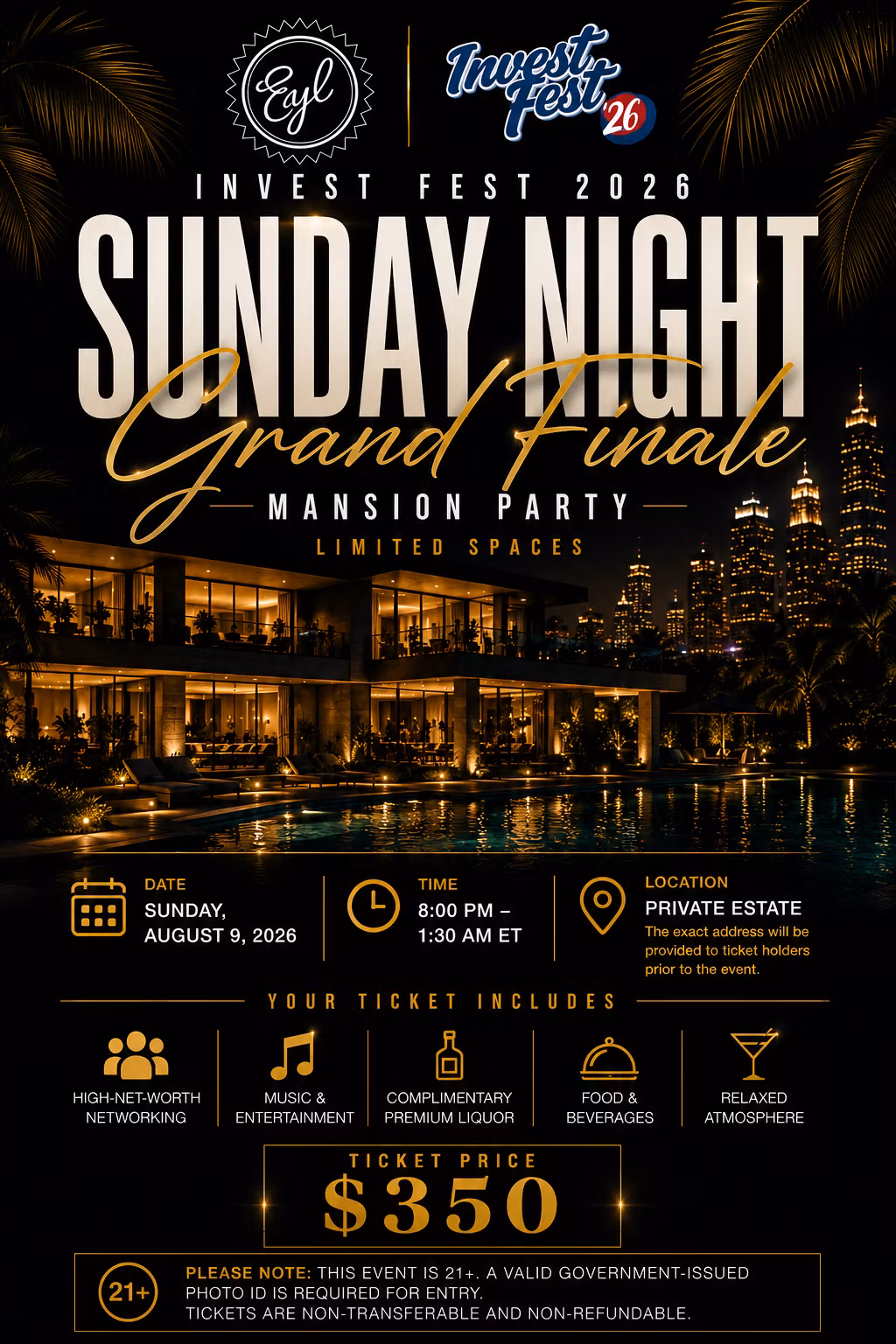Mansion Party August 9th 2026