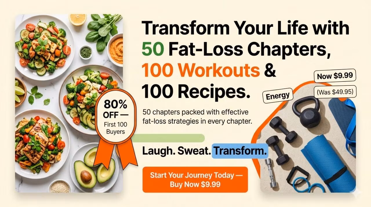 “Ultimate Wellness: 50 chapters Weight‑Loss Secrets, 100 Workouts & 100 Recipes”