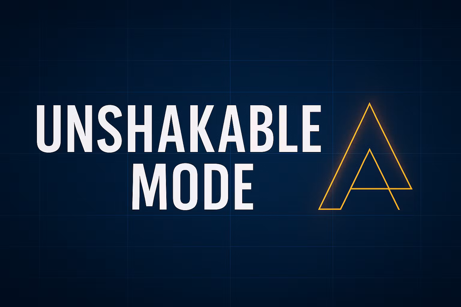 Unshakable Foundation Blueprint