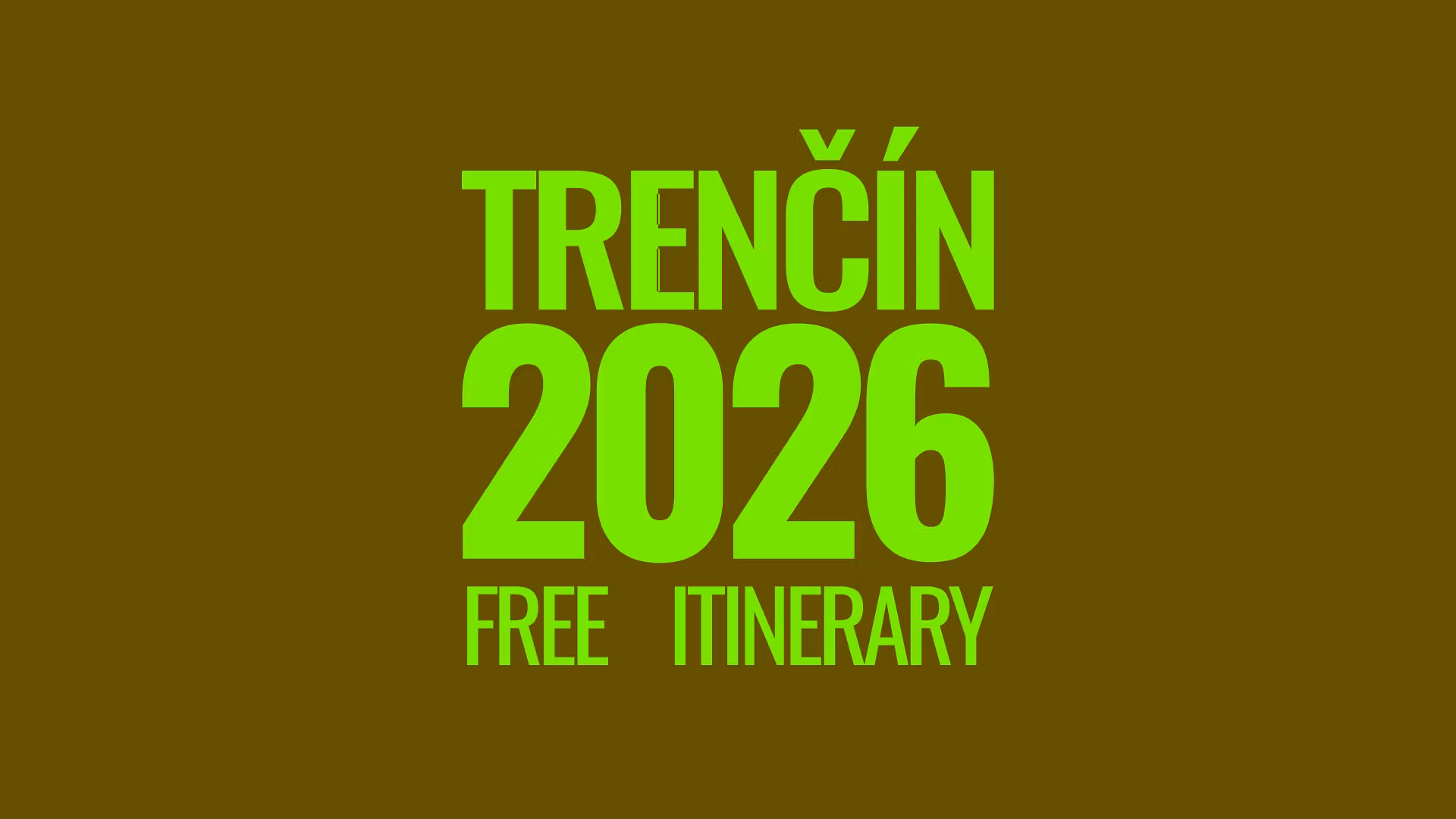 Trenčín2026 Local Guide