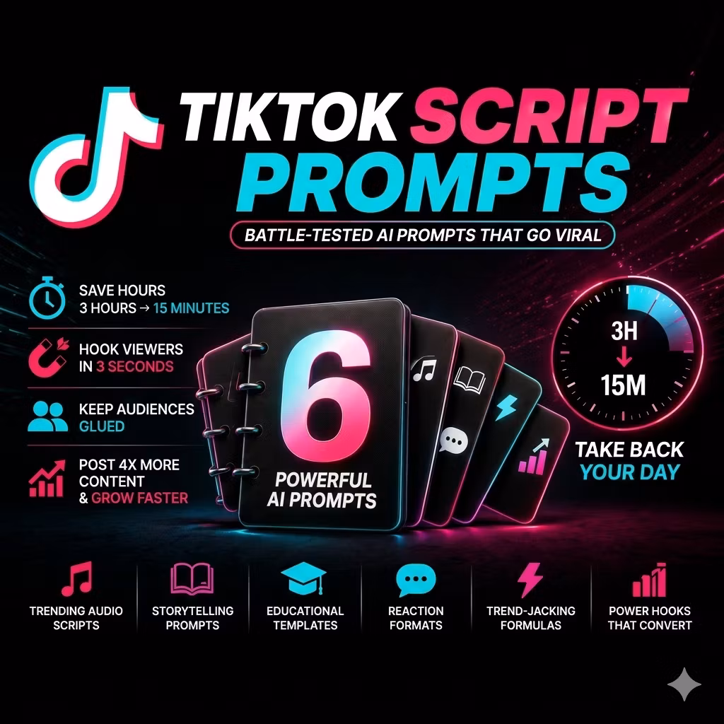 AI Prompts for Busy TikTok Creators:Generate Scripts in 15 Minutes