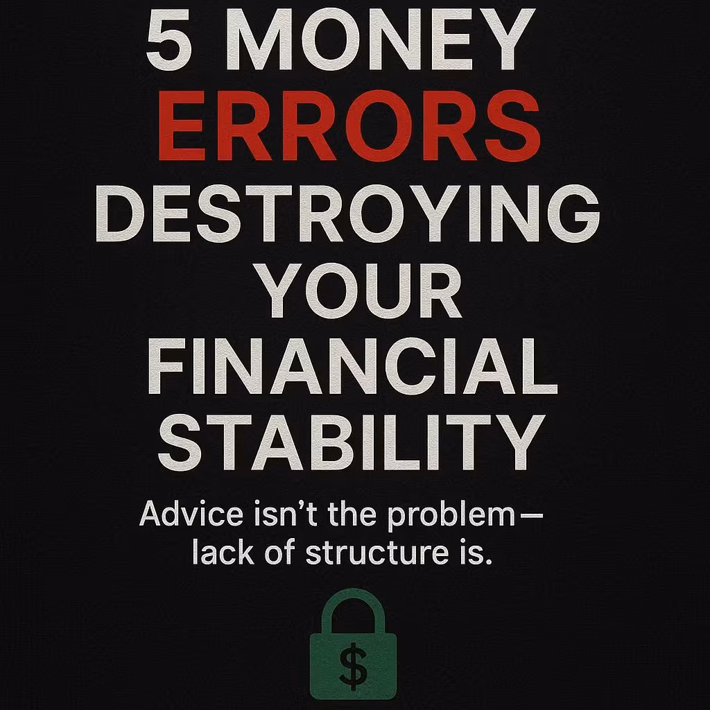 5 Money Errors Destroying Your Financial Stability
