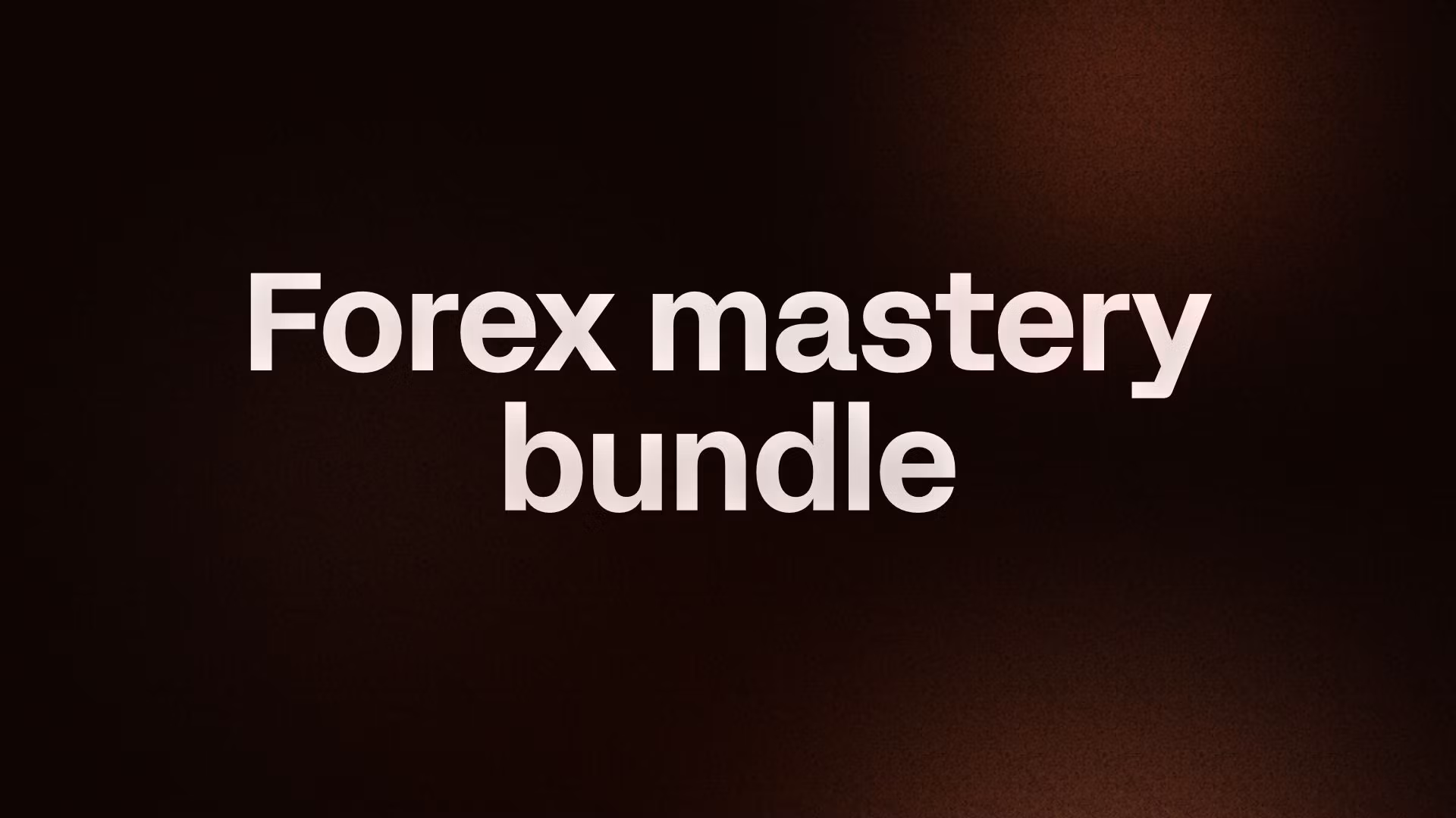 Forex mastery bundle 