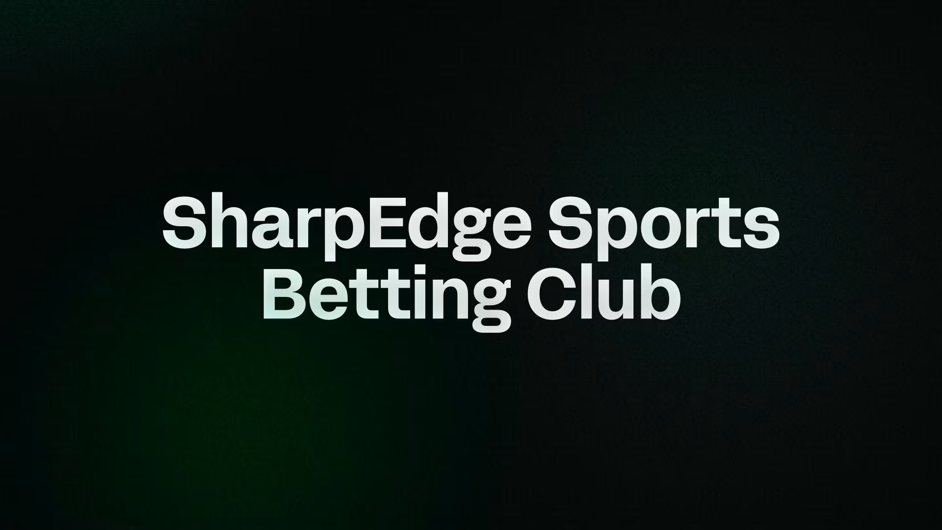 SharpEdge Sports Betting Club