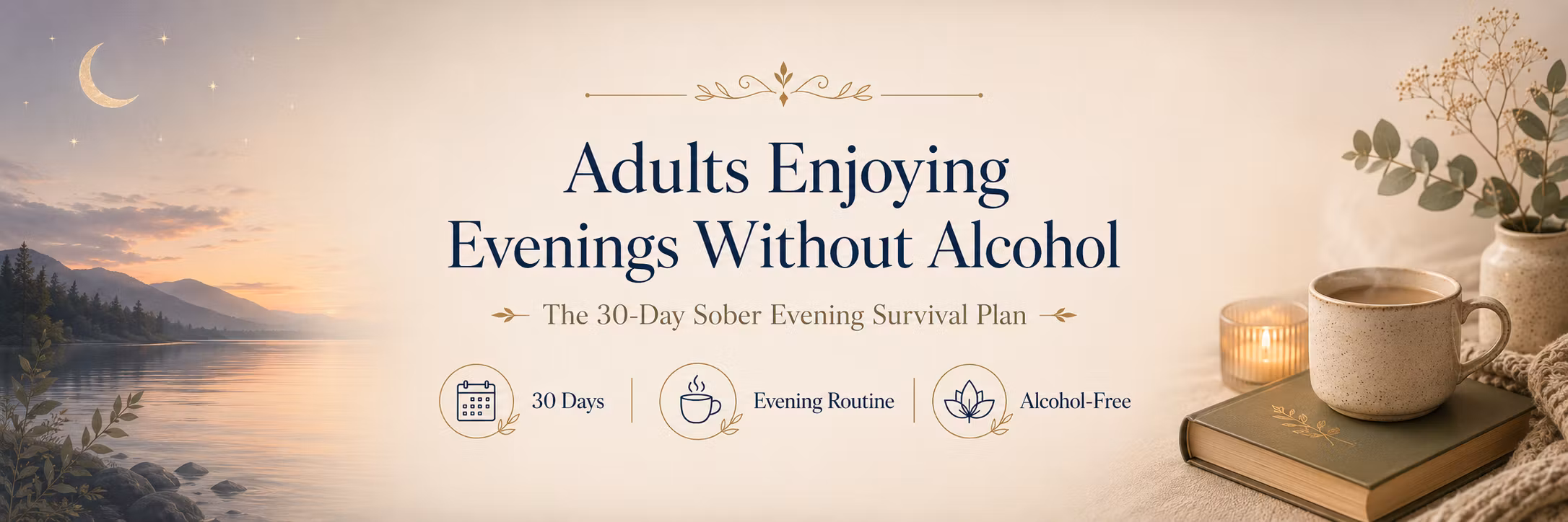 Adults Enjoying Evenings Without Alcohol