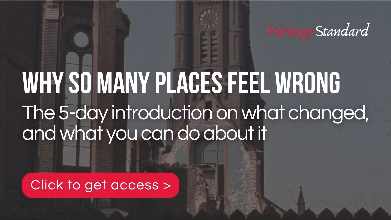 Why so many places feel wrong