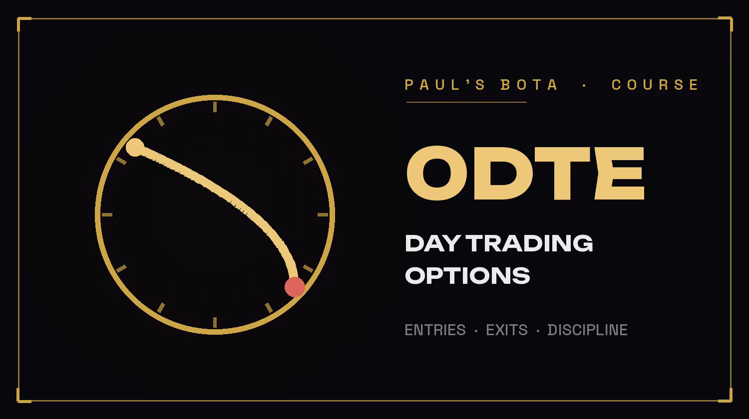 0DTE & Day Trading Options Live Virtual Class [NO DISCORD ACCESS]
