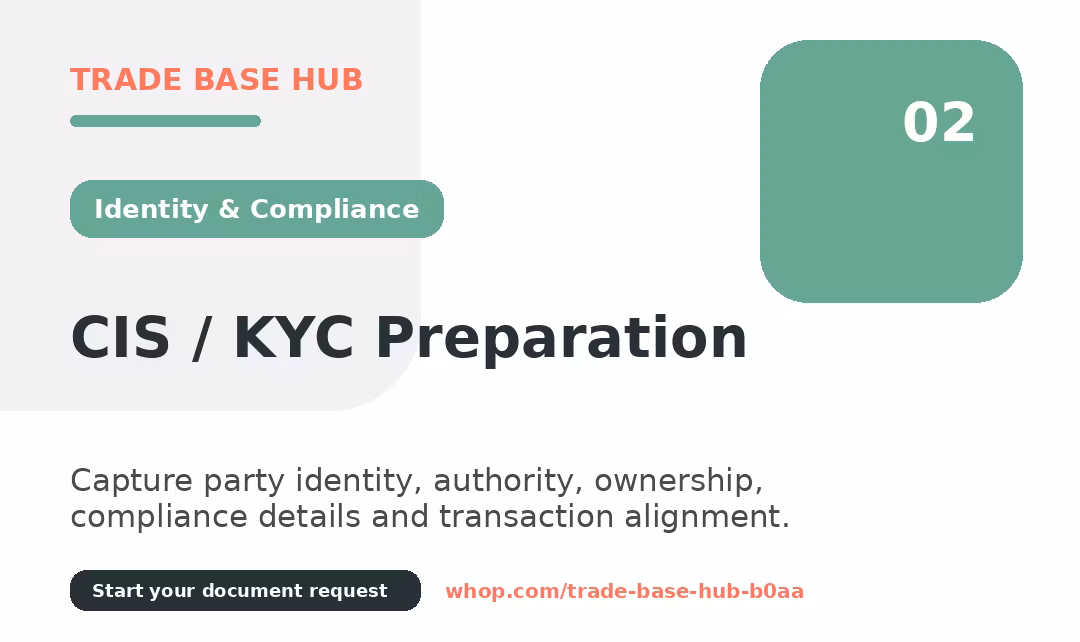 SERVICE | CIS/KYC Preparation Pack