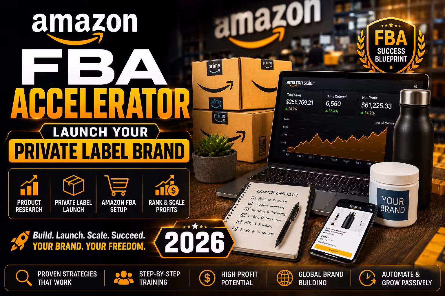 Amazon FBA Accelerator: Launch Your Private Label Brand 2026