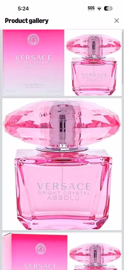Versace Bright Crystal Absolu Eau de Parfum 3.0 oz 